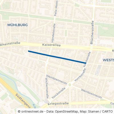 Gellertstraße Karlsruhe Mühlburg 