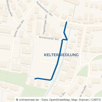 Künzelsauer Straße Stuttgart Zuffenhausen 