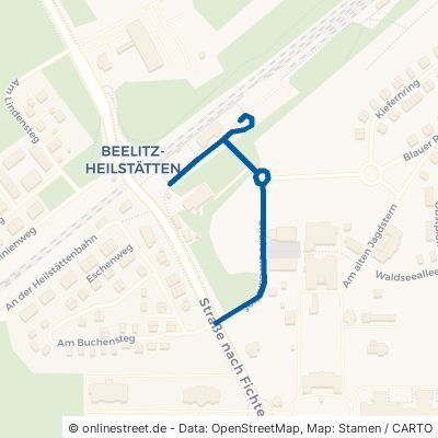 Straße Am Bahnhof Beelitz Heilstätten 