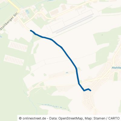 Mühlweg Jahnsdorf (Erzgebirge) Pfaffenhain 