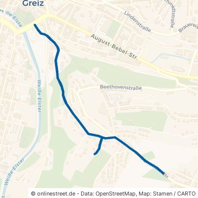 Irchwitzer Straße Greiz Irchwitz 
