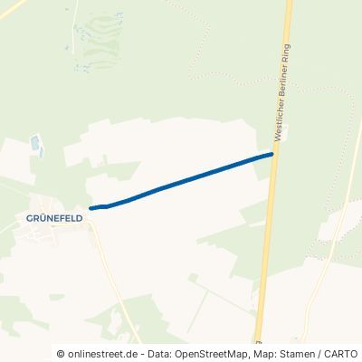 Ziethener Weg Schönwalde-Glien Grünefeld 