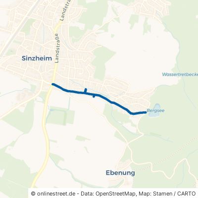 Bergseestraße 76547 Sinzheim Ortsgebiet 