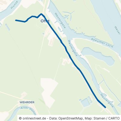Deichstraße Berne Weserdeich 