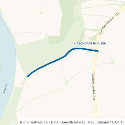 Der Hohe Weg zum Rhein Mannheim Kirschgartshausen 
