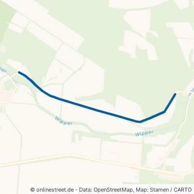 Unstrut-Werra-Radweg Kyffhäuserland Hachelbich 