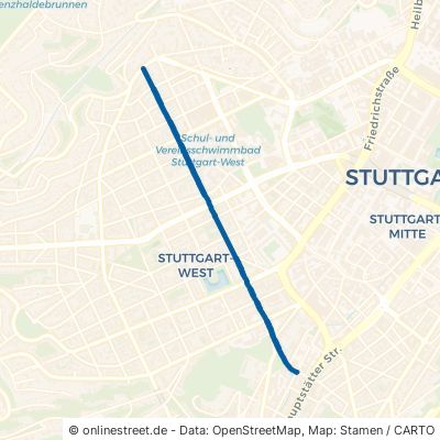 Silberburgstraße 70178 Stuttgart West Stuttgart-West