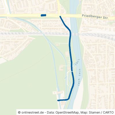 Am Eiskanal Augsburg Spickel 