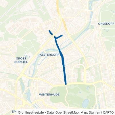 Hindenburgstraße Hamburg Winterhude 