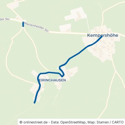 Mühlenweg Marienheide Kempershöhe 