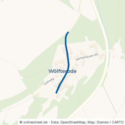 Landstraße Sontra Wölfterode 