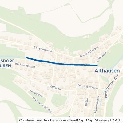Schwimmbadstraße Bad Mergentheim Althausen 