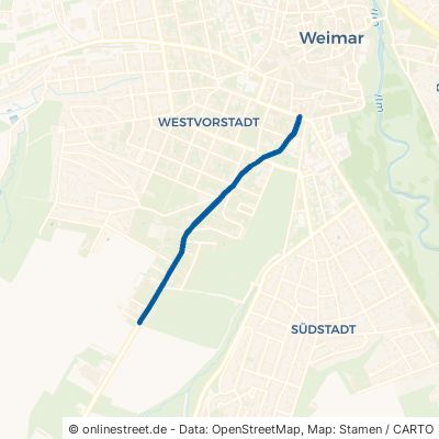 Humboldtstraße Weimar Westvorstadt 