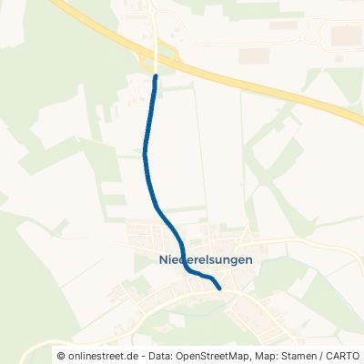 Warburger Straße Wolfhagen Niederelsungen 