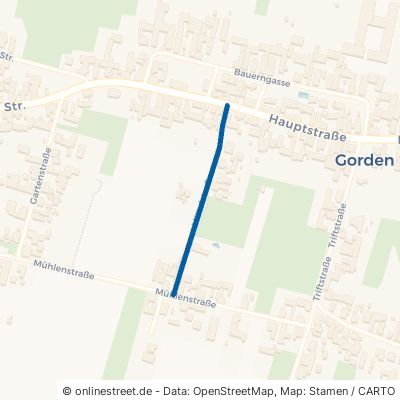 Mittelstraße Gorden-Staupitz Gorden 