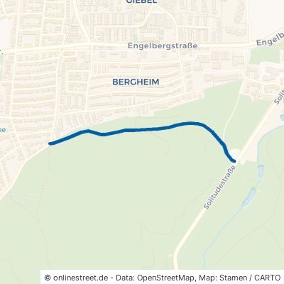 Gersthaldeweg Stuttgart Solitude 