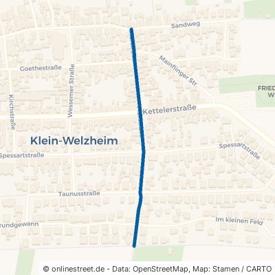 Flurstraße Seligenstadt Klein-Welzheim 