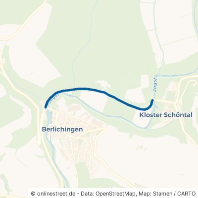 Schöntaler Straße Schöntal Berlichingen 