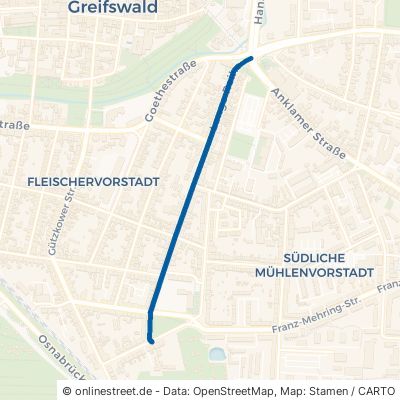 Lange Reihe Greifswald Fleischervorstadt 