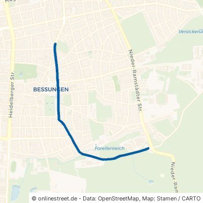 Klappacher Straße Darmstadt Darmstadt-Bessungen 
