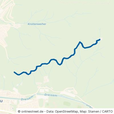 Waldfahrstraße Hirzberg-St. Ottilien Freiburg im Breisgau Waldsee 