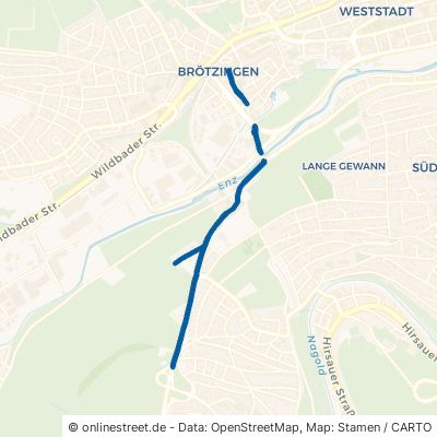 Büchenbronner Straße Pforzheim Brötzingen 