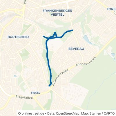 Wilhelm-Pitz-Weg Aachen Burtscheid 