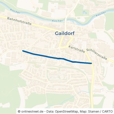 Gartenstraße Gaildorf 