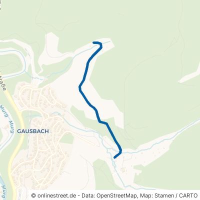 Schollenbergweg Forbach Gausbach 