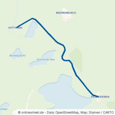 Feldgriebener Weg Rheinsberg 