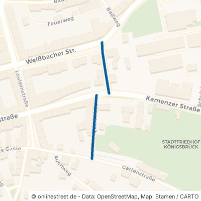 Querstraße Königsbrück Mittelbach 