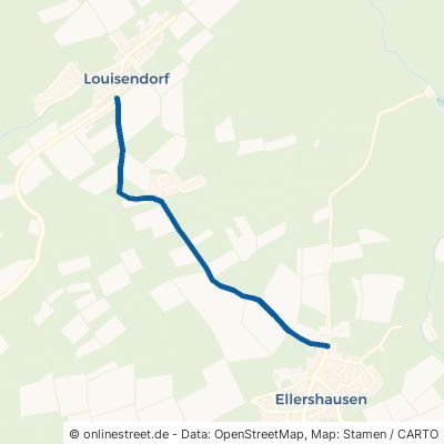 Louisendorfer Straße Frankenau Ellershausen 