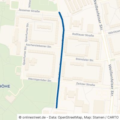 Staßfurter Straße 06132 Halle (Saale) Silberhöhe Stadtbezirk Süd