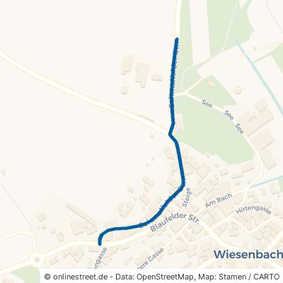 Schmalfelder Straße Blaufelden Wiesenbach 