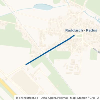 Radduscher Bahnhofstraße Vetschau Raddusch 