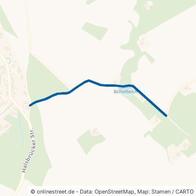 Straße zum Forst Halsbrücke Krummenhennersdorf 