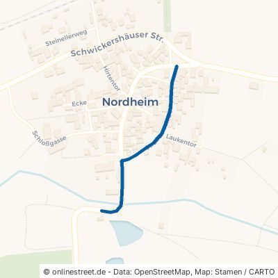 Straße Nach Berkach Grabfeld Nordheim 