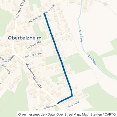 Gartenstraße Balzheim Oberbalzheim 