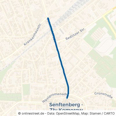Bahnhofstraße Senftenberg Sedlitz 
