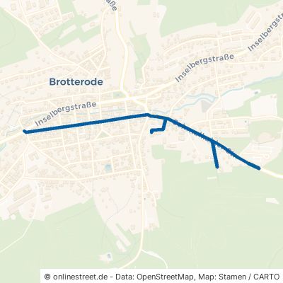 Schmalkalder Straße Kurort Brotterode 