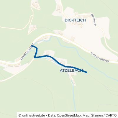 Atzelbach Ottenhöfen im Schwarzwald Ortsgebiet 