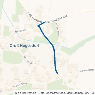 Tiefe Straße Apelern Groß Hegesdorf 