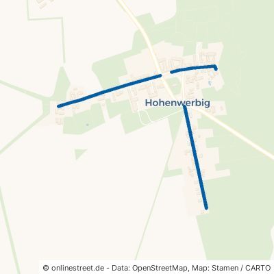 Dorfstraße Hohenwerbig Amt Niemegk Hohenwerbig 