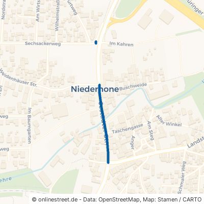 Jestädter Straße Eschwege Niederhone 