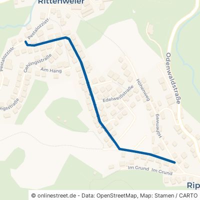 Steingrundstraße Weinheim Rippenweier 