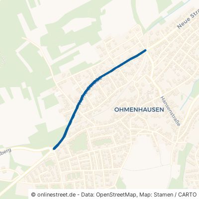 Hohe Straße Reutlingen Ohmenhausen 