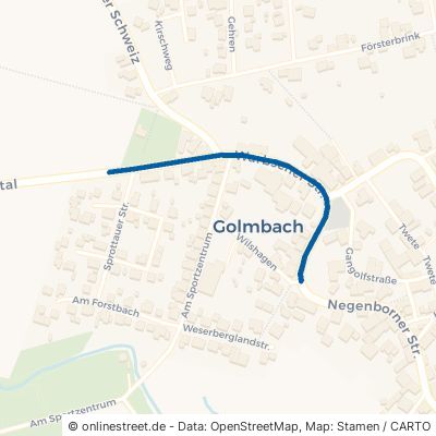 Warbsener Straße Golmbach 