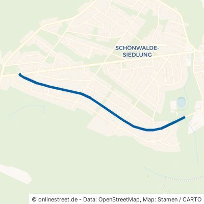 Kurmärkische Straße Schönwalde-Glien Schönwalde-Siedlung 