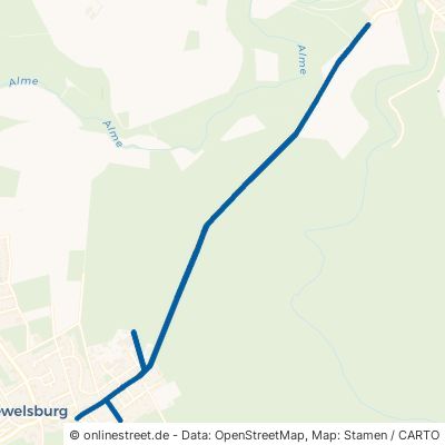 Tudorfer Straße Büren Wewelsburg 