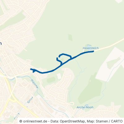 Oesberner Weg Menden (Sauerland) Mitte 
